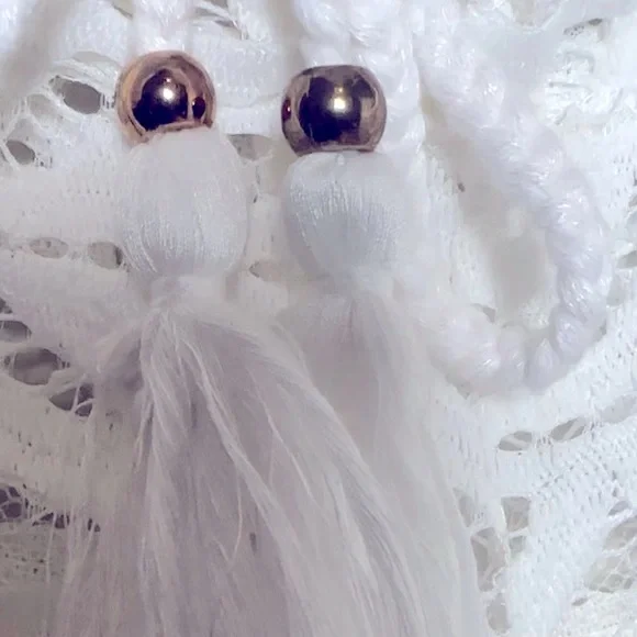 White lace beach cover up pants - Picture 4 of 5